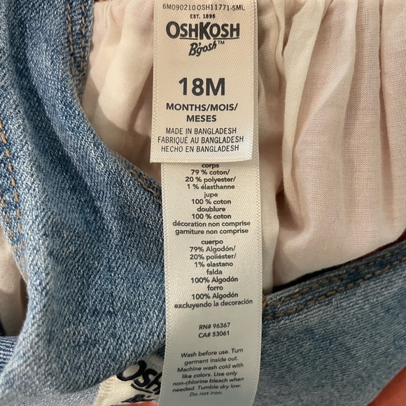 Set of 2 OshKosh Denim Jumpers - Picture 8 of 9